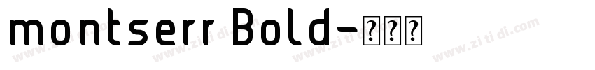 montserr Bold字体转换